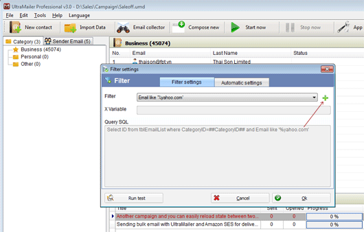Add new filter condition